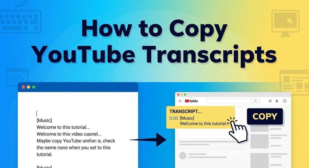 How to Copy YouTube Transcripts: 4 Fast Methods (Free & AI-Powered)