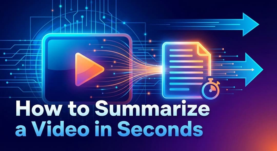 How to Summarize a Video in Seconds: The Ultimate Visual Guide (2026)