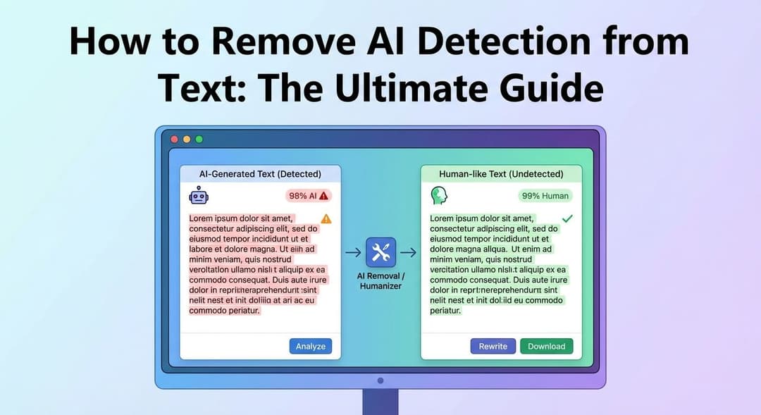 How to Remove AI Detection from Text: The Ultimate Guide (2026)