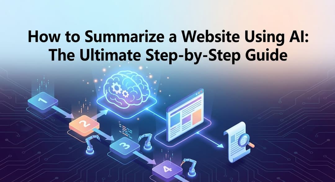 How to Summarize a Website Using AI: The Ultimate Step-by-Step Guide (Text & Video)