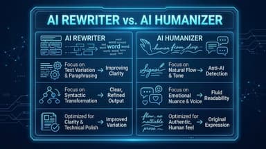 AI Rewriter vs. AI Humanizer: Which One Do You Actually Need?