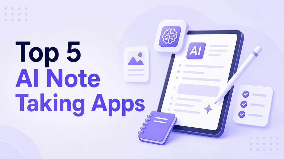 The 5 Best AI Note Taking Apps (2026 Tested & Ranked)
