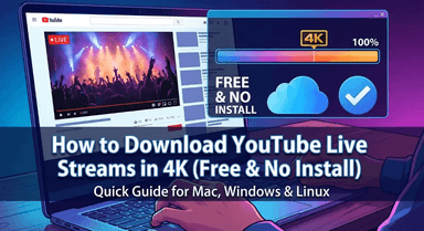 How to Download YouTube Live Streams in 4K (Free & No Install)