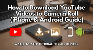 How to Download YouTube Videos to Camera Roll (iPhone & Android Guide)