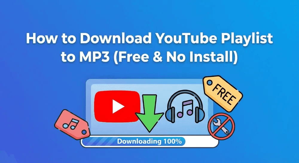 How to Download YouTube Playlist to MP3 (Free & No Install)
