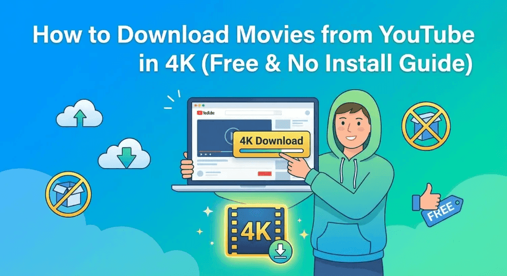 How to Download Movies from YouTube in 4K (Free & No Install Guide)