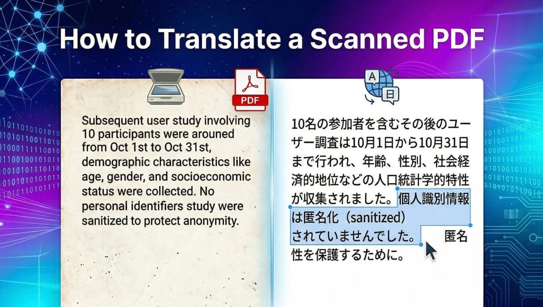 How to Translate a Scanned PDF: The Complete Guide 2026
